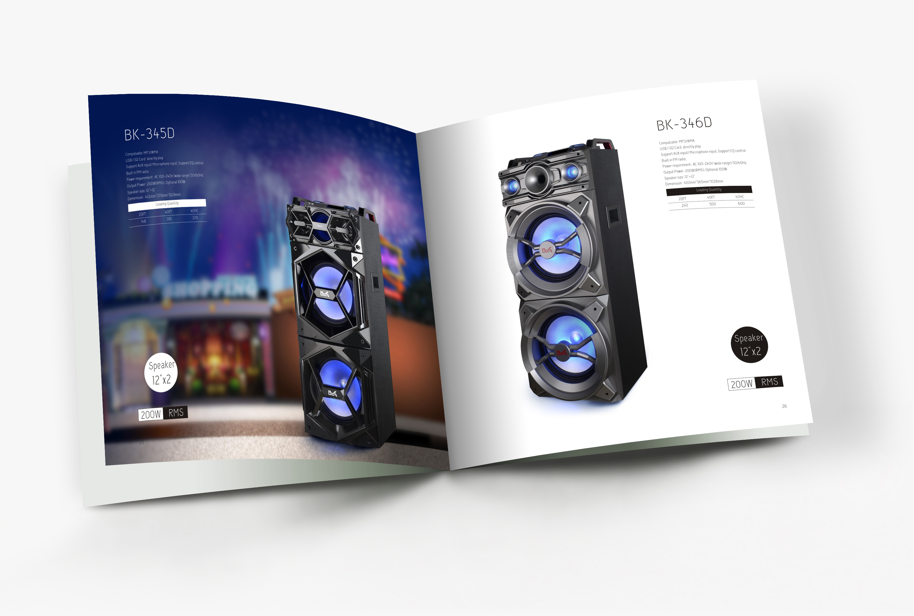 產品畫冊設計，音響畫冊設計印刷